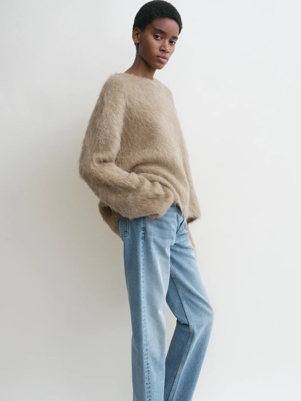 NWT Toteme Boxy Alpaca Crewneck